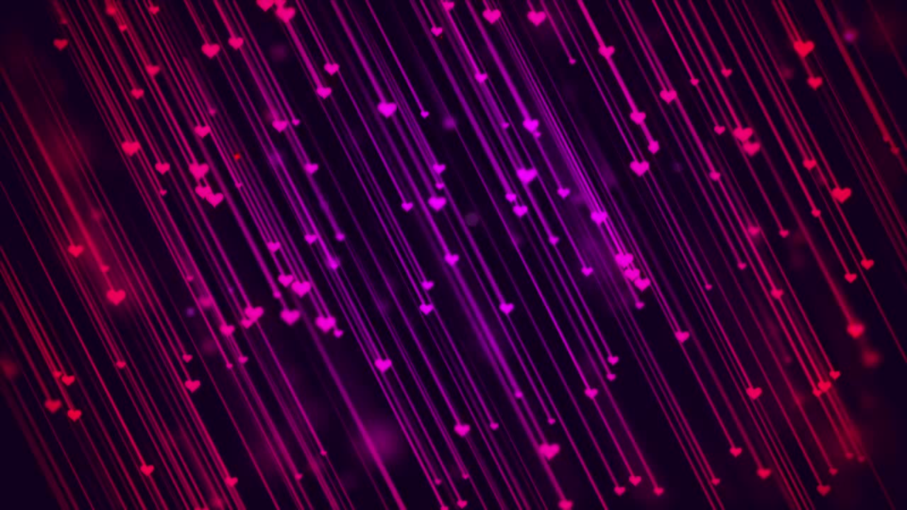 Hearts Raining Background Stock Motion Graphics Motion Array