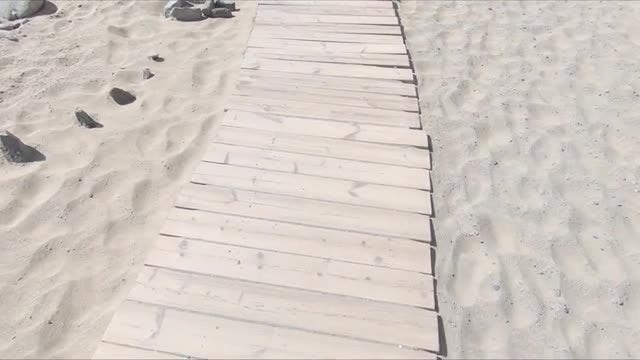 Beach Walkway: Stock Video