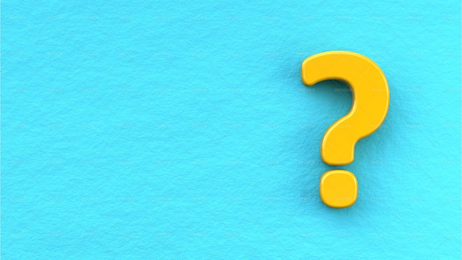 Question Mark On Blue Background - Graphics | Motion Array
