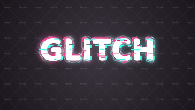 Glitch Text Effect - Graphics