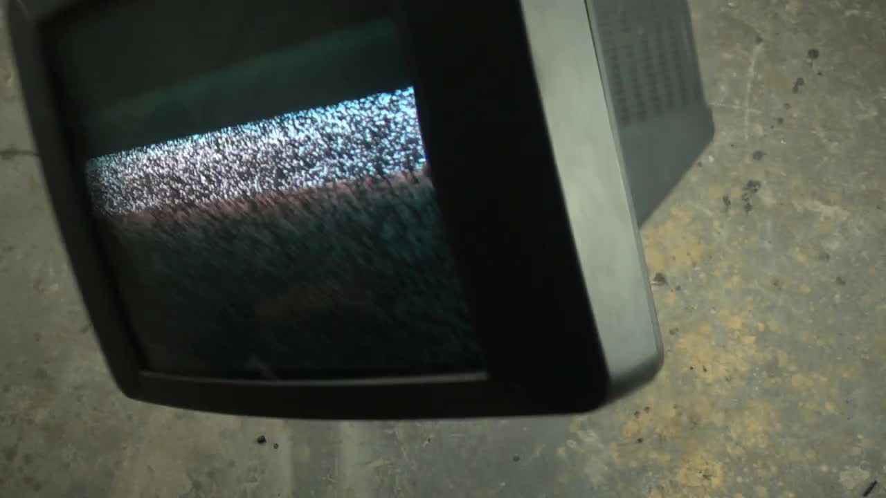 TV Falling Stock Video Motion Array