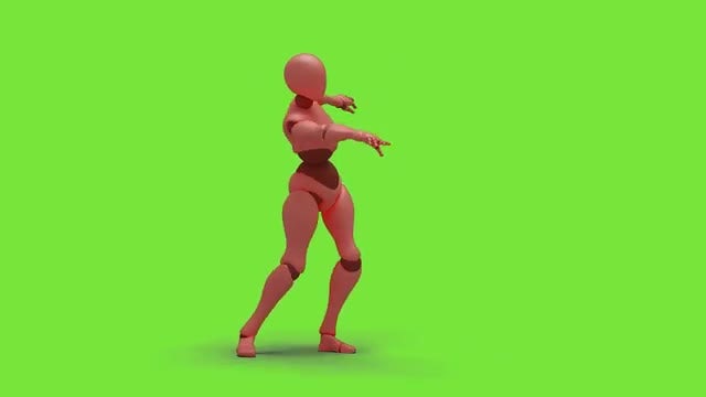 Bot Woman Dancing Samba: Stock Motion Graphics