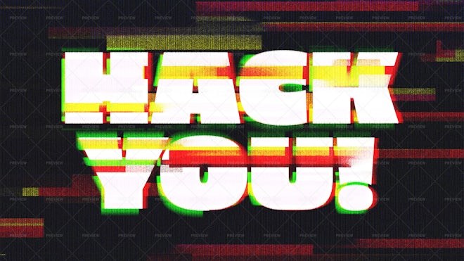 Glitch Text Effect - Graphics