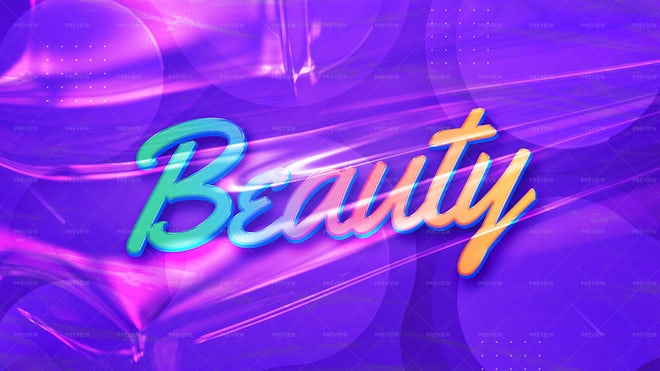 Multicolor Gradient Text Effect - Graphics 