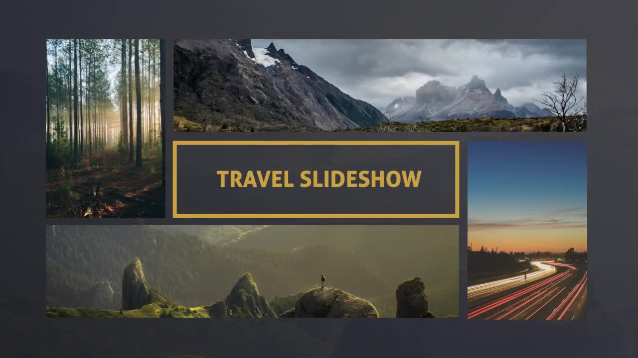 travel slideshow after effects template free