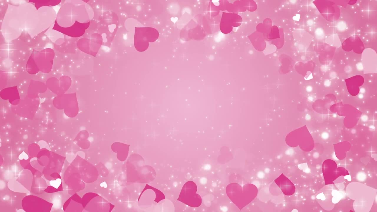 Pink Background With Spinning Hearts Stock Motion Graphics Motion Array