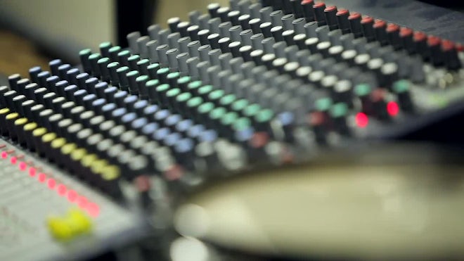 Professional Audio Mixing Console - Stock Video | Motion Array