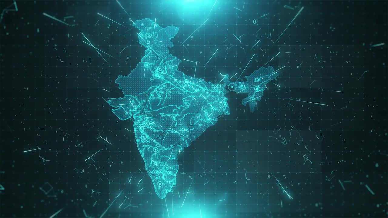 India Map Wallpaper Art