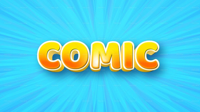 Comic Text Effect - Graphics | Motion Array