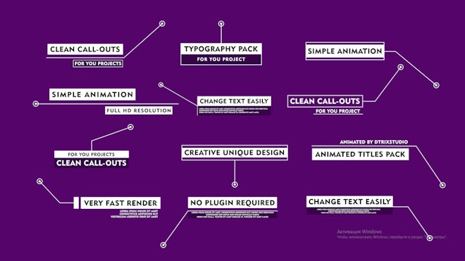 Call-Outs Titles Freebies template preview