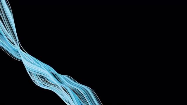 Blue Waves Overlay: Stock Motion Graphics