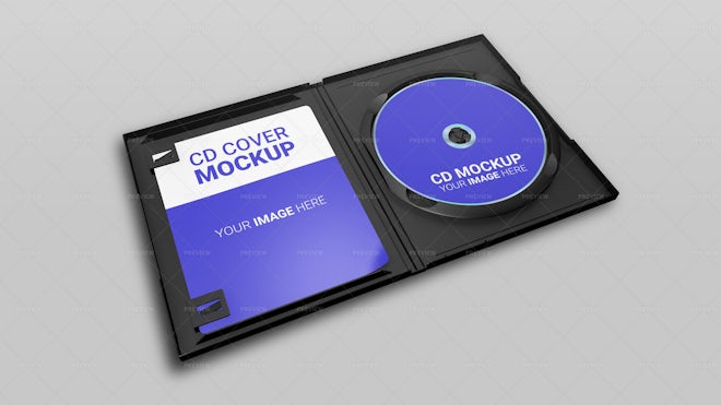 Disc Cover Mockup - Graphics | Motion Array