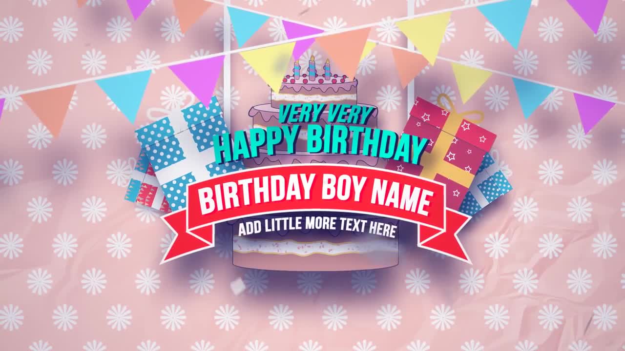 Happy Birthday Slideshow After Effects Templates Motion Array