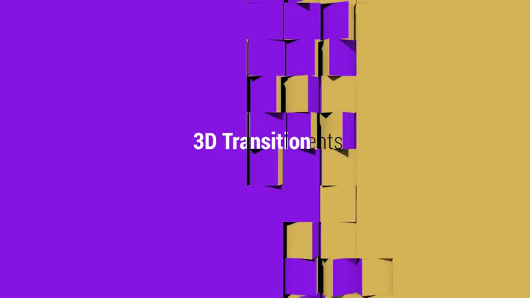 3D Transitions 2 - After Effects Templates | Motion Array