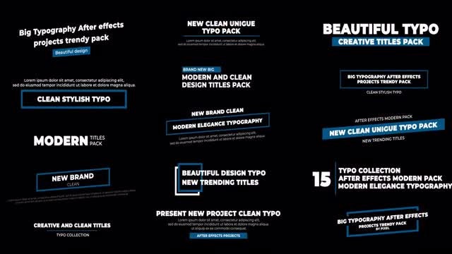 Titles: After Effects Templates