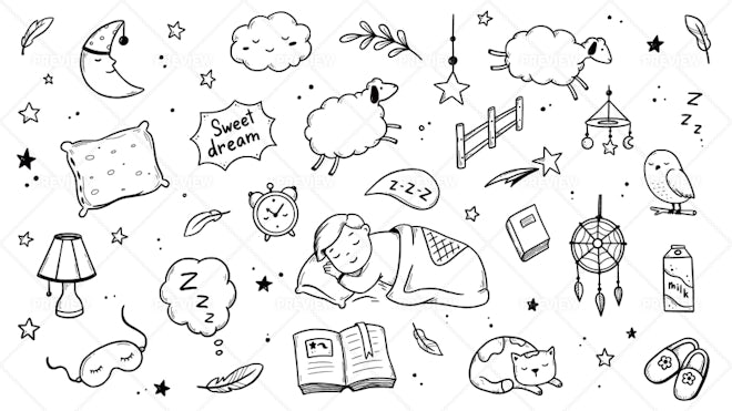 Dreamy Bedtime Doodles