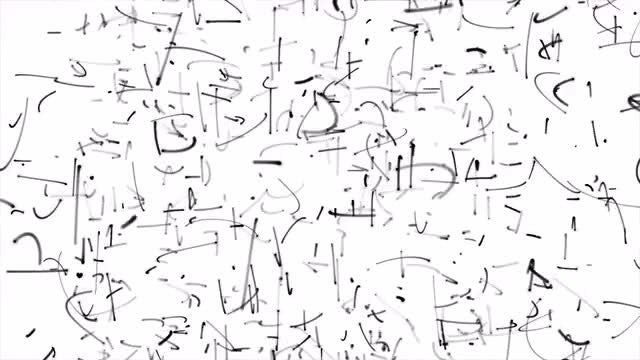 Black Spinning Squiggle Particles Loop: Stock Motion Graphics