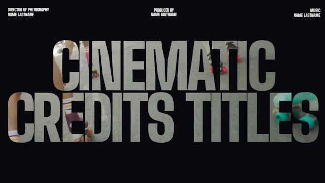Cinematic Credits Template Pack - DaVinci Resolve Templates