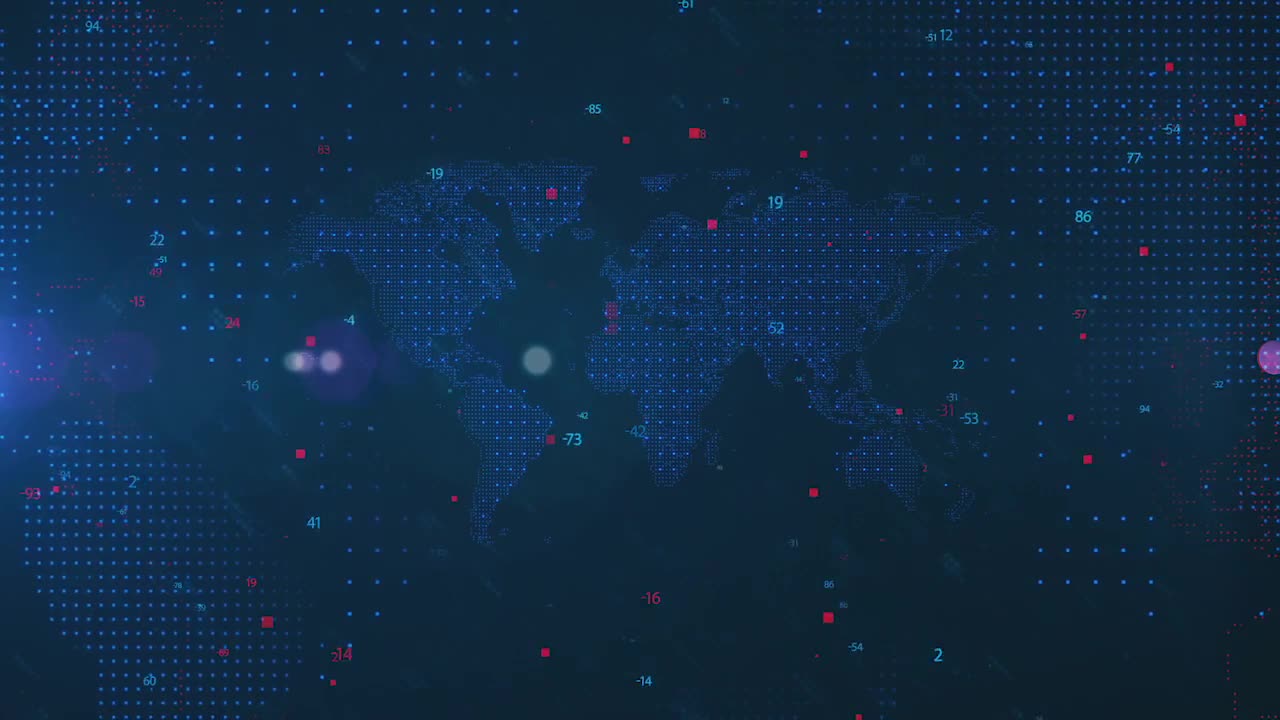 Tech World Map - Stock Motion Graphics | Motion Array