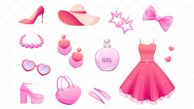 12 Pink Accessories - Graphics