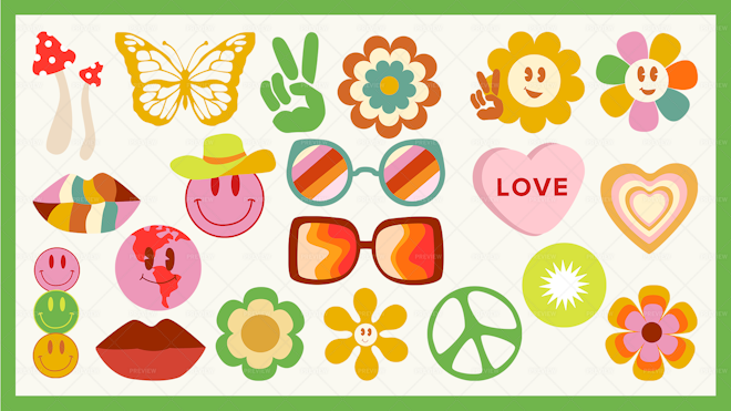 Hippie Heart Love PNG, Clipart, 60s, Circle, Clip Art, Color