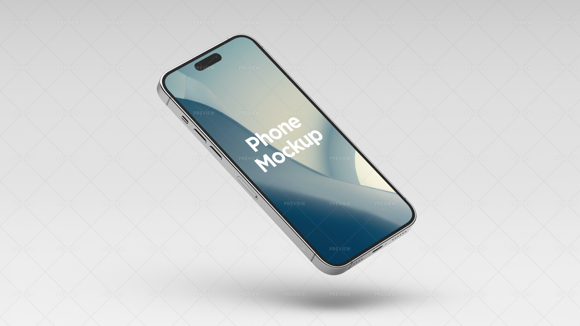 Floating Phone Mockup - Graphics | Motion Array