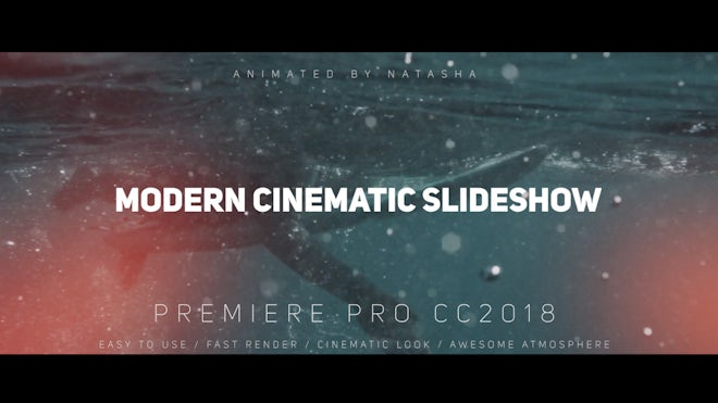 Modern Cinematic Slideshow Freebies template preview