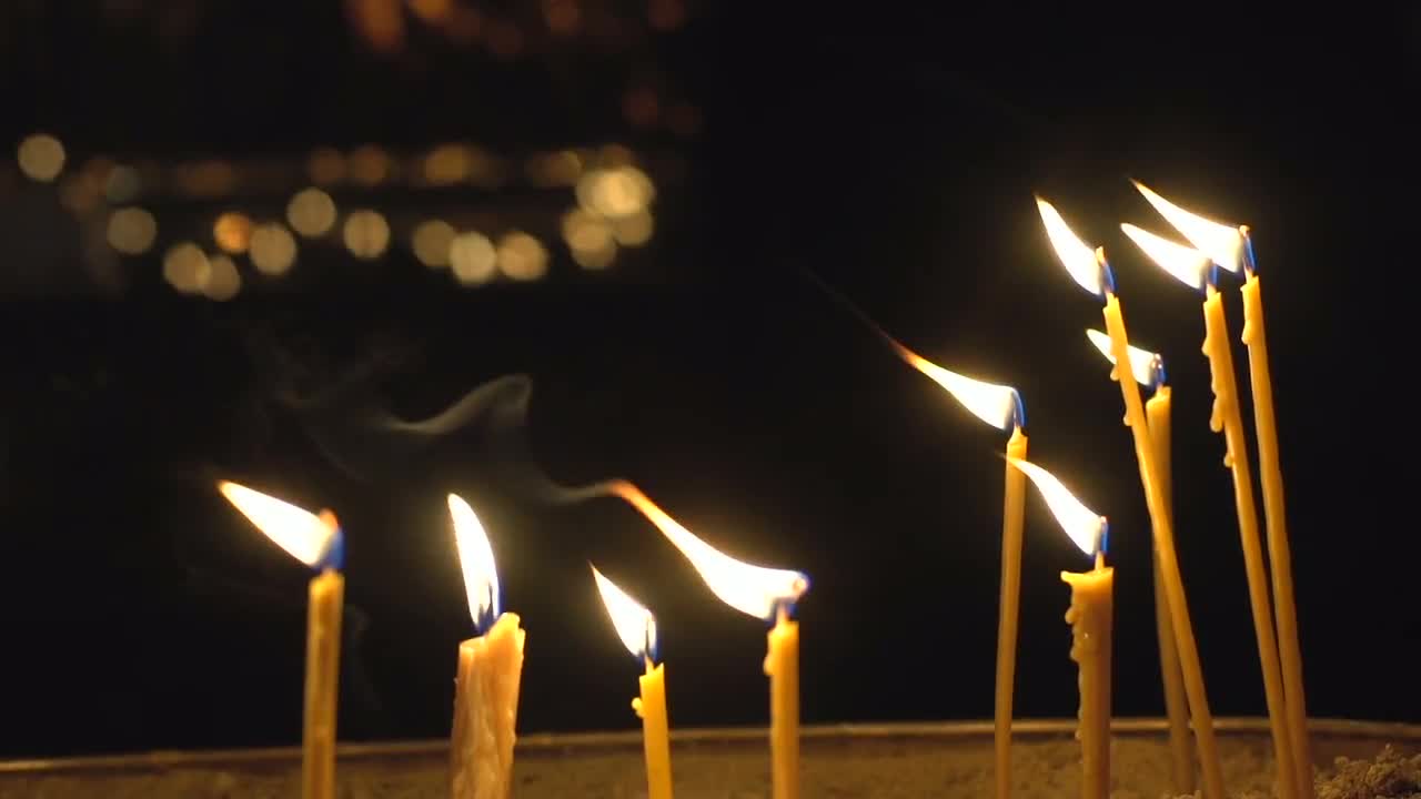 Church Candles - Stock Video 