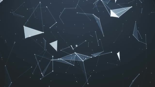 Plexus Planes Lighting Up: Stock Motion Graphics