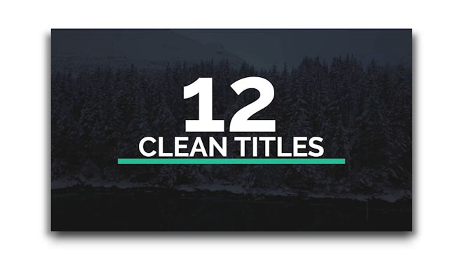 Clean Titles Freebies template preview
