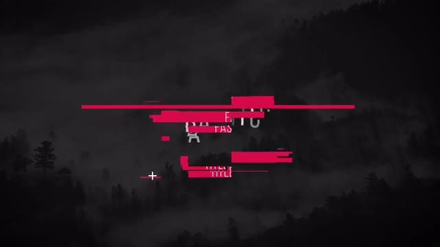 Fast Glitch Titles: After Effects Templates