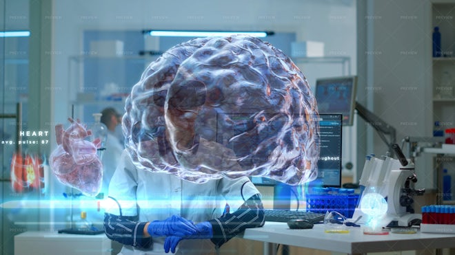 Brain Visualization Neurology Research - Stock Photos | Motion Array