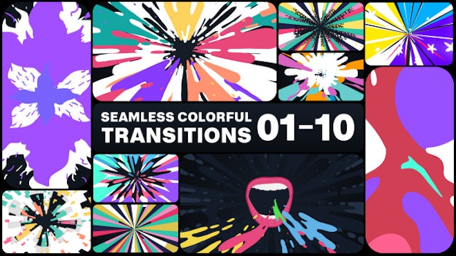 Cartoon Fire Transitions  FCPX, Elements ft. 2d & animation