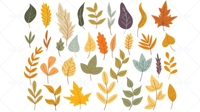 Cozy Fall Foliage Seamless Pattern - Graphics