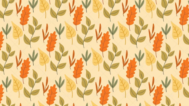 Seamless pattern with cozy autumn graphic Vector Image