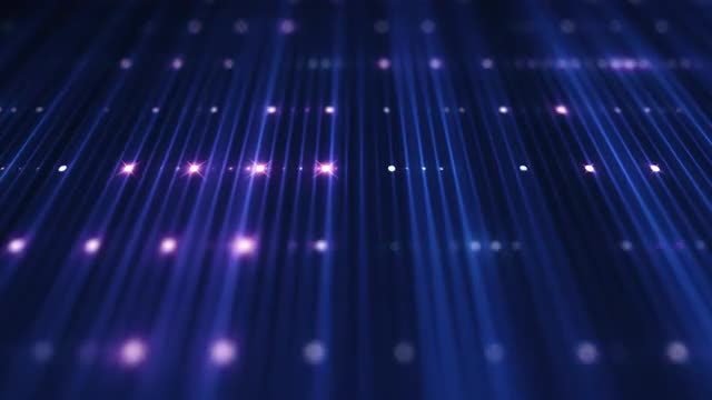 VJ LED Red-Blue Grid: Stock Motion Graphics