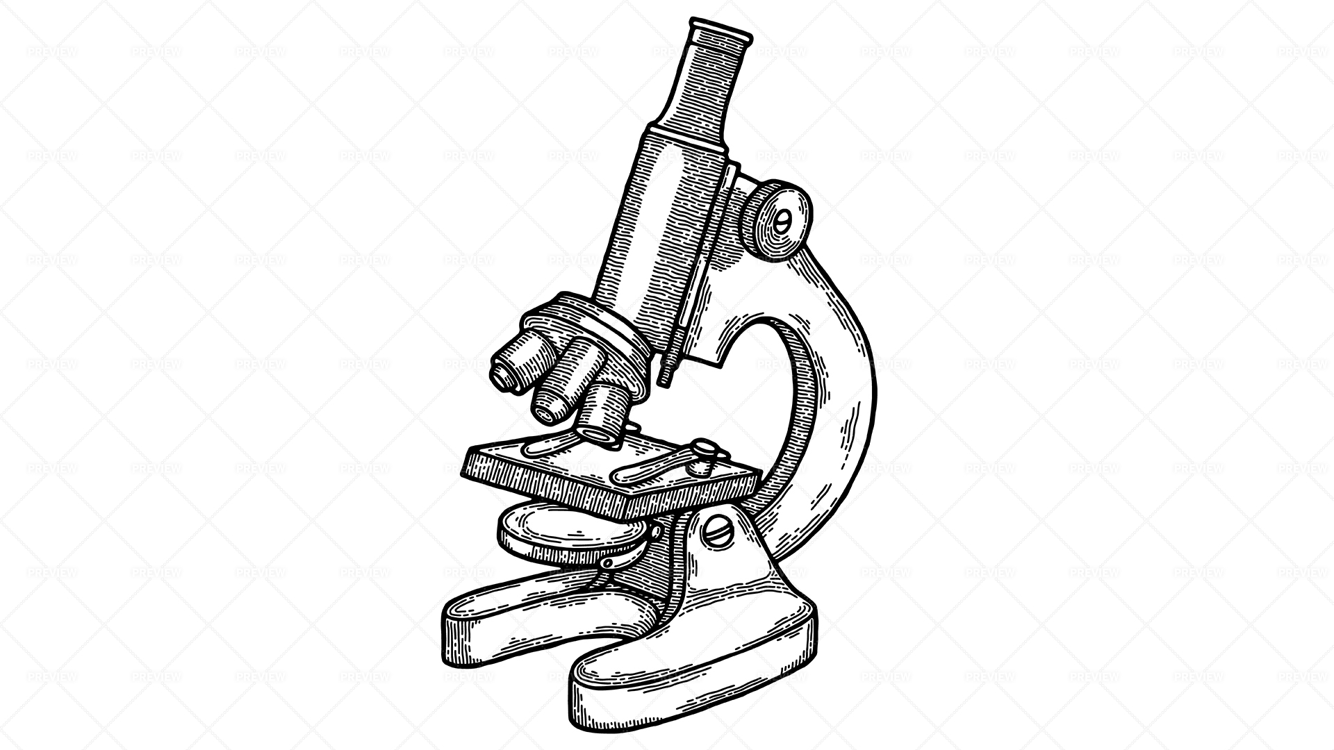 Microscope sketch style vector illustration Stock Vector by  ©AlexanderPokusay 116048326