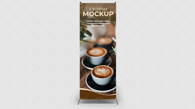 Standing Banner Mockup - Graphics | Motion Array