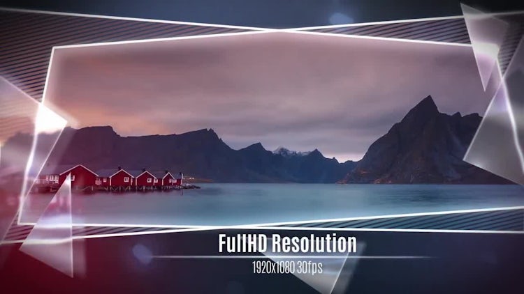 Glass and Frame Slideshow: After Effects Templates