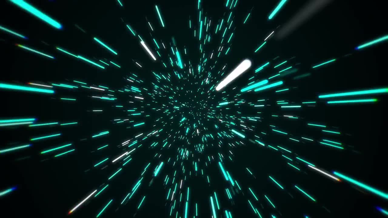 Motion effect. Hyperspace.