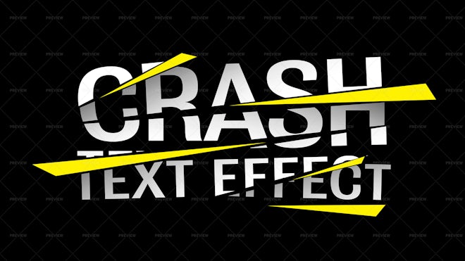 Crash Text Effect - Graphics | Motion Array