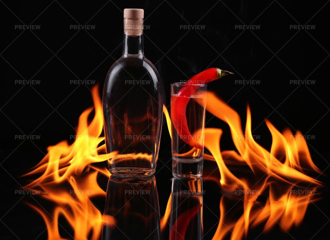alcohol shots on fire