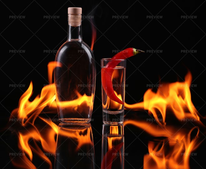 alcohol shots on fire