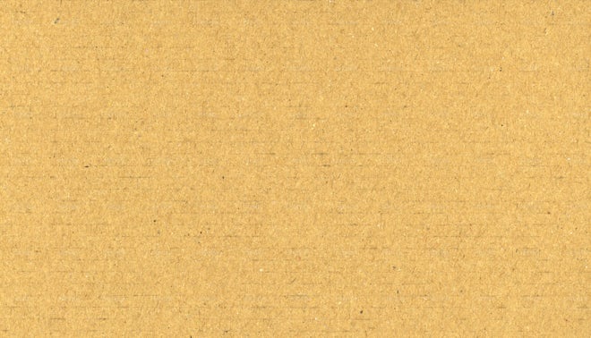 Golden brown corrugated cardboard paper