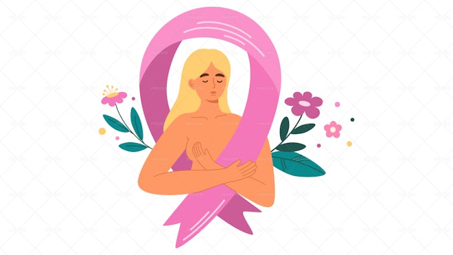 Breast Cancer Awareness Illustration - Graphics | Motion Array