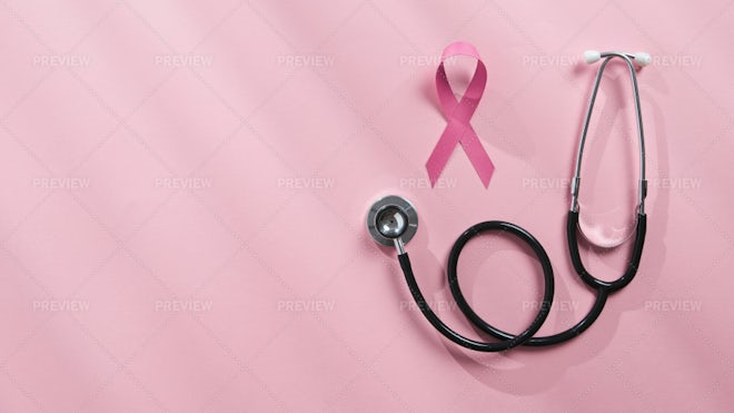 Pink Ribbon Stock Photo - Download Image Now - Breast Cancer