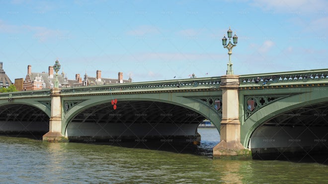 Westminster Bridge In London - Stock Photos | Motion Array