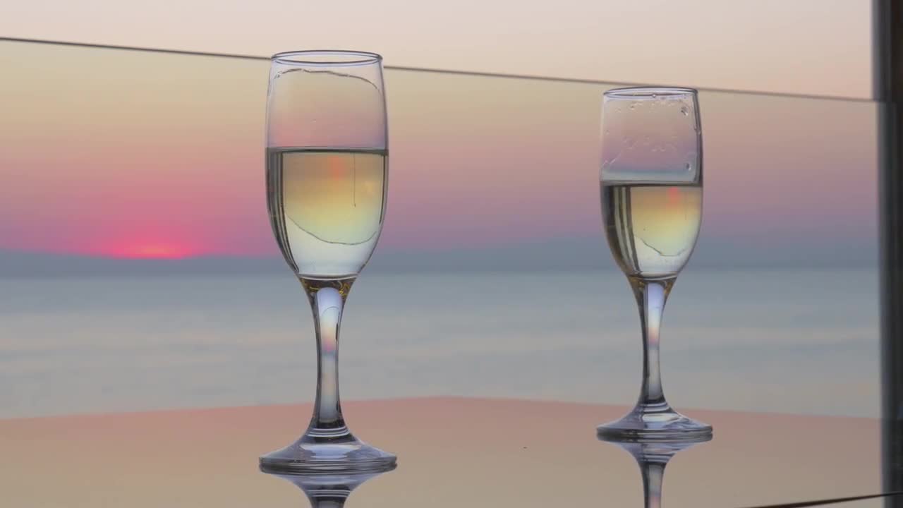 Clinking Glasses Stock Video Motion Array