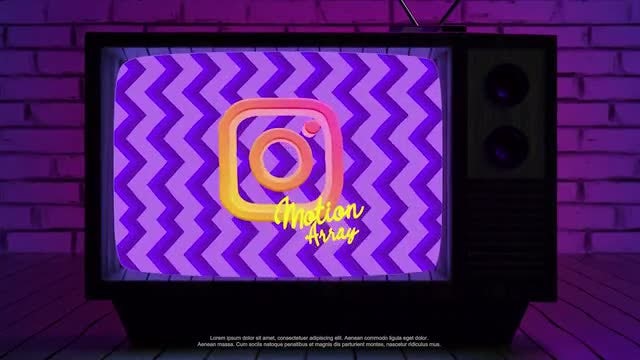 Retro TV Logo: Premiere Pro Templates
