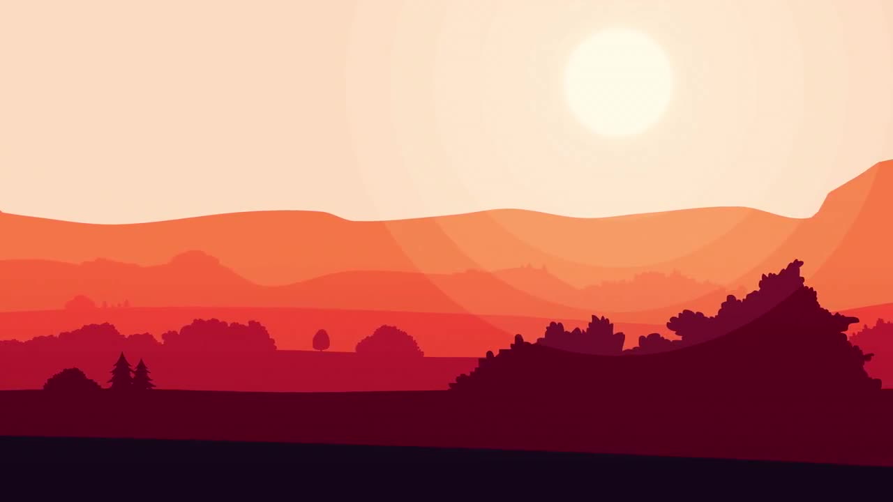 Nice Red Sunset Background Stock Motion Graphics Motion Array